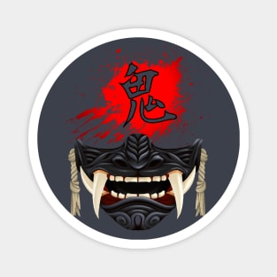 Black Oni Mask - ゴート・オブ・ツシマ - Ghost of Tsushima Demon Mask Magnet